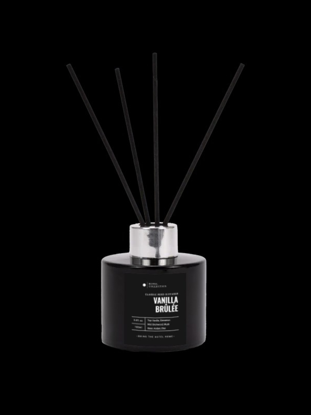 Hotel Collection Vanilla Brûlée Reed Diffuser in Black & White